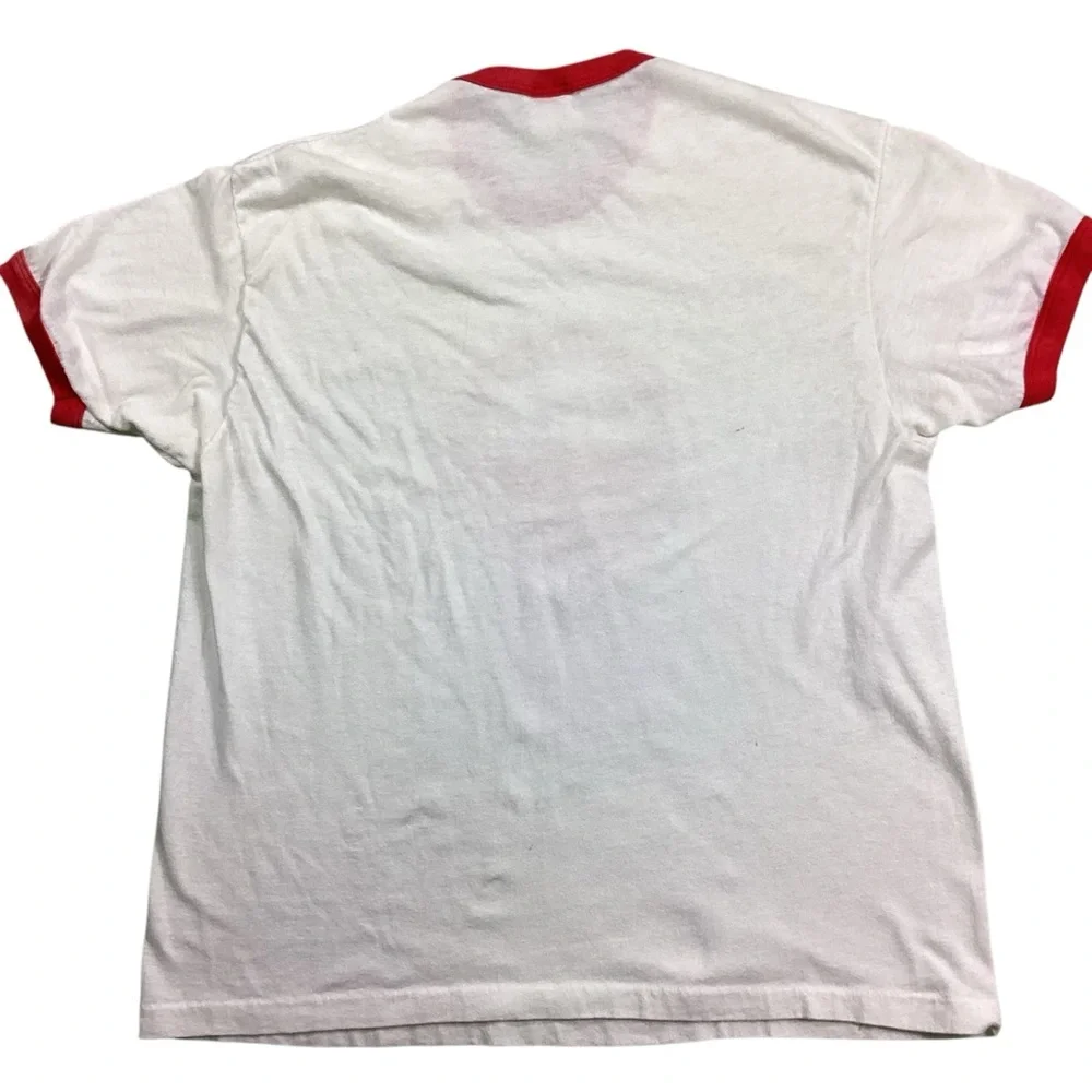 Vintage 80s Washington School ringer Tshirt - Picture 4 of 6
